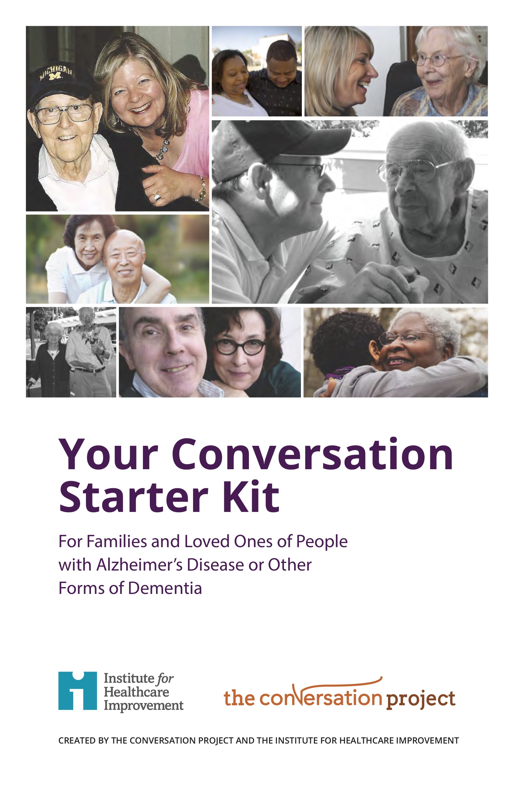 Cover page of Your Conversation Starter Kit: For Families and Loved Ones of People With Alzheimer's Disease or Other Forms of Dementia