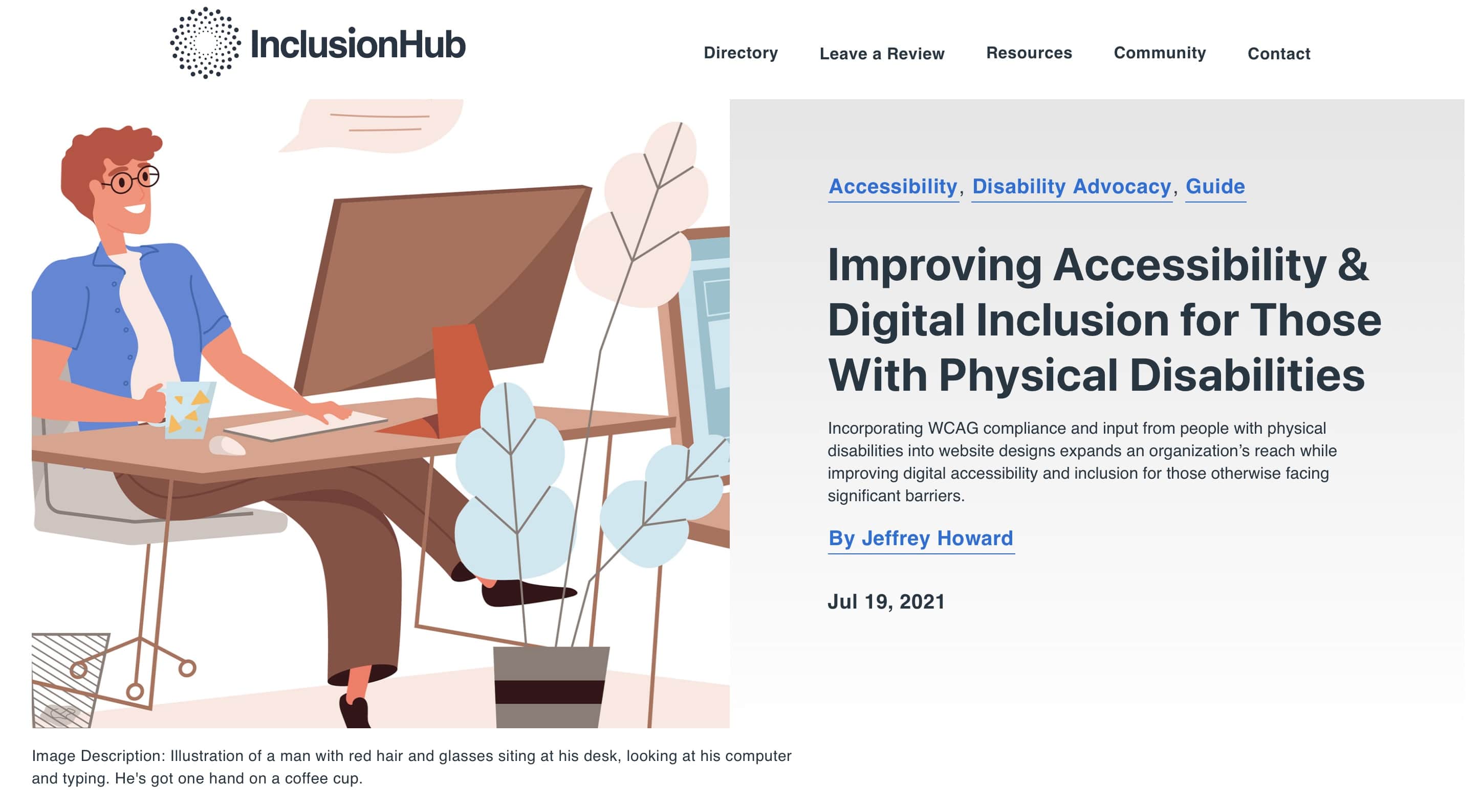 Screen grab of Improving Accessibility and Digital Inclusion for Those With Physical Disabilities