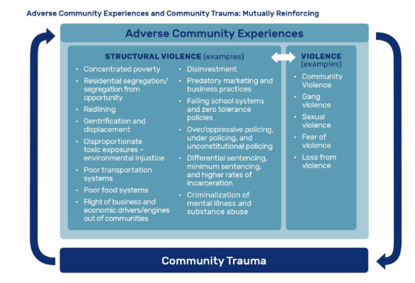 Screen capture of article photo: Adverse Community Experiences and Resilience Framework