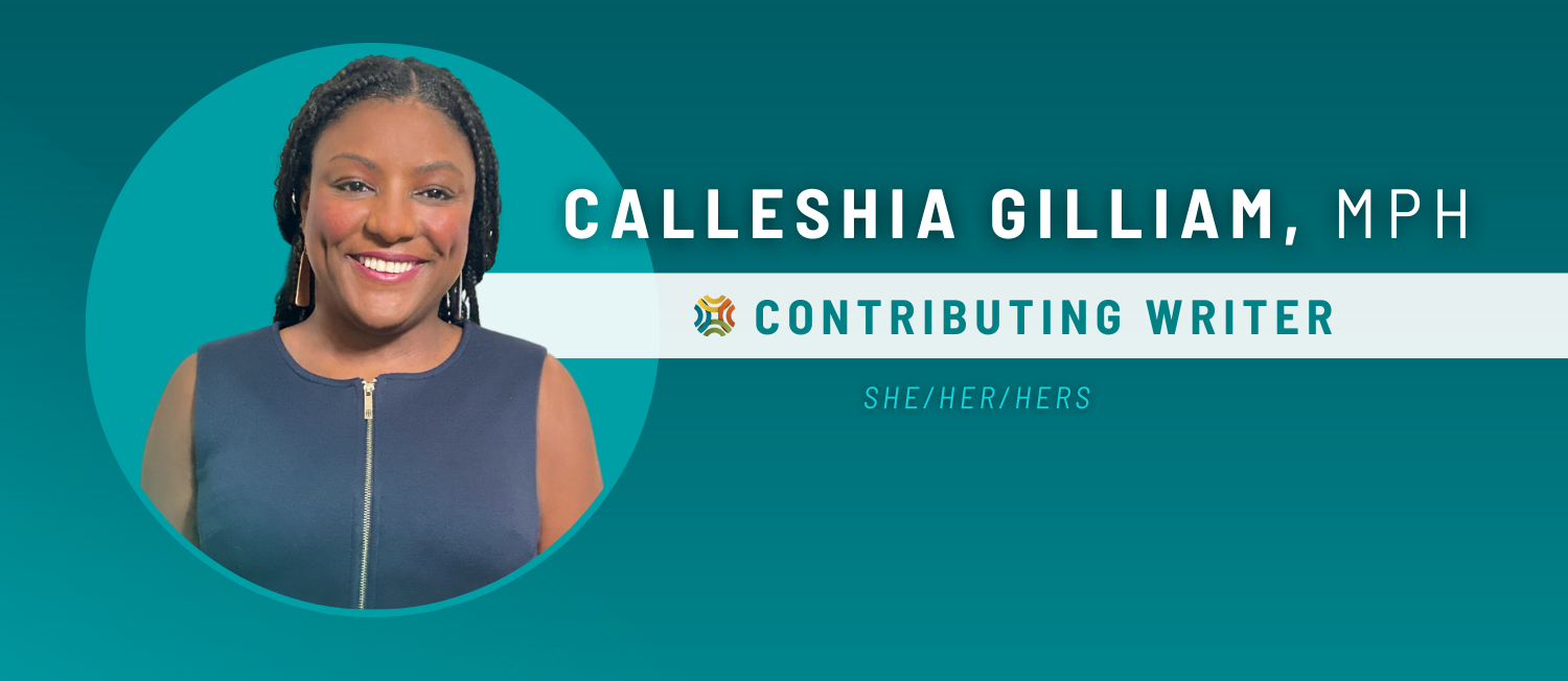 Calleshia Gilliam's headshot with the text 