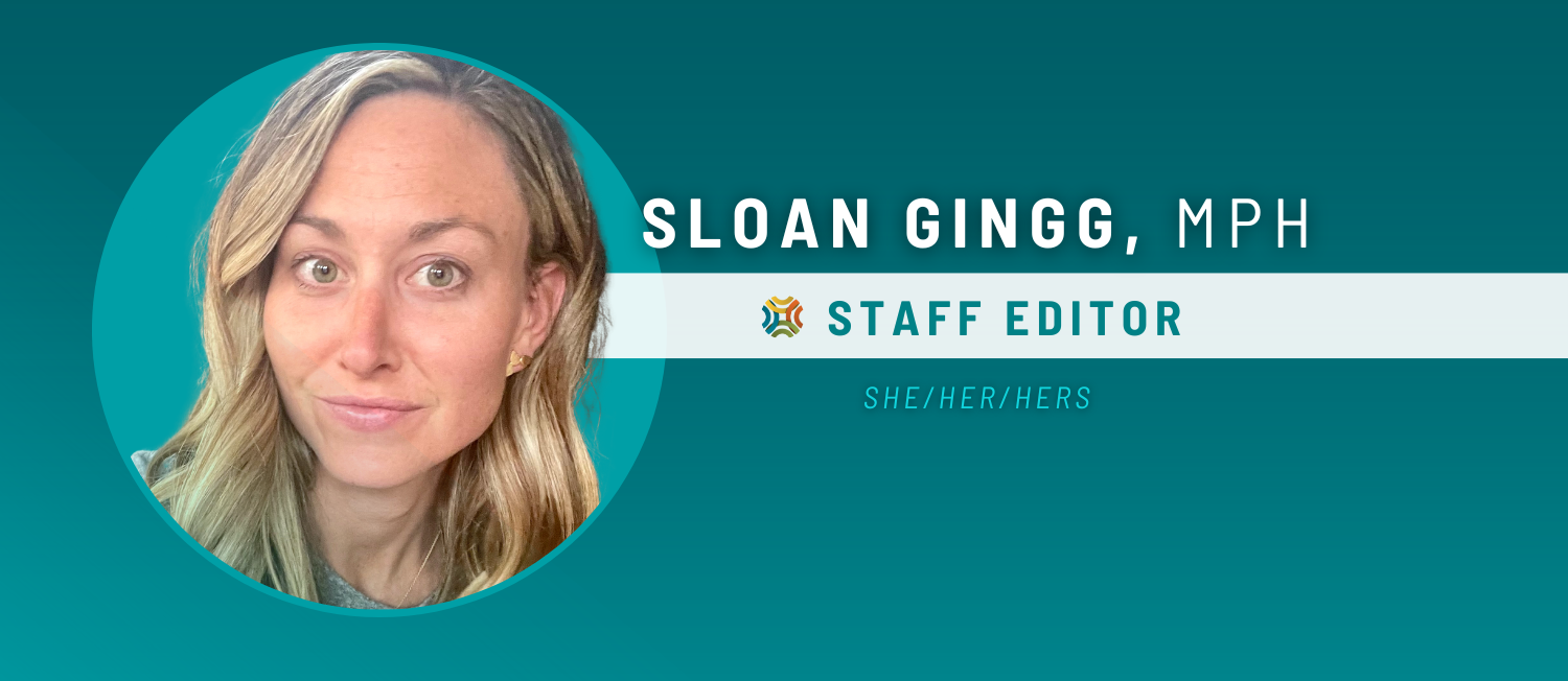 Sloan Gingg's headshot with the text 