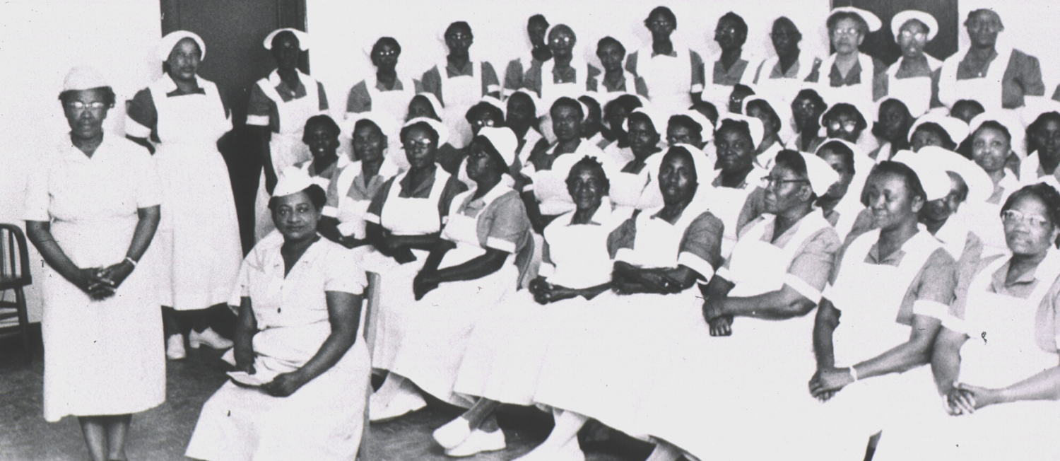 A historical photo of Black nurses