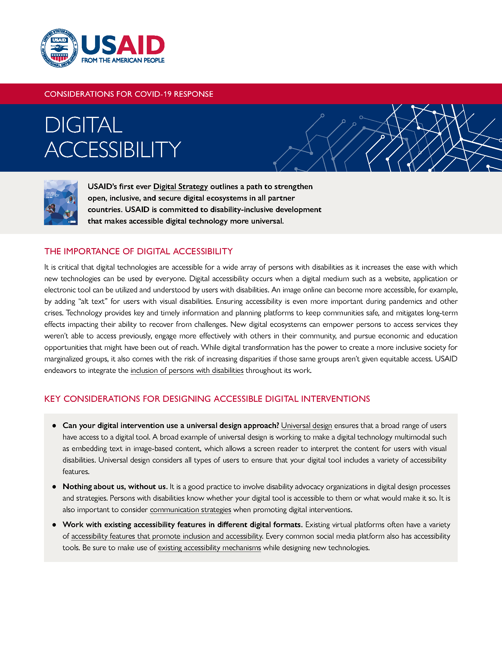 PDF Cover: Covid-19 and Digital Accessibility: The Importance of Digital Accessibility