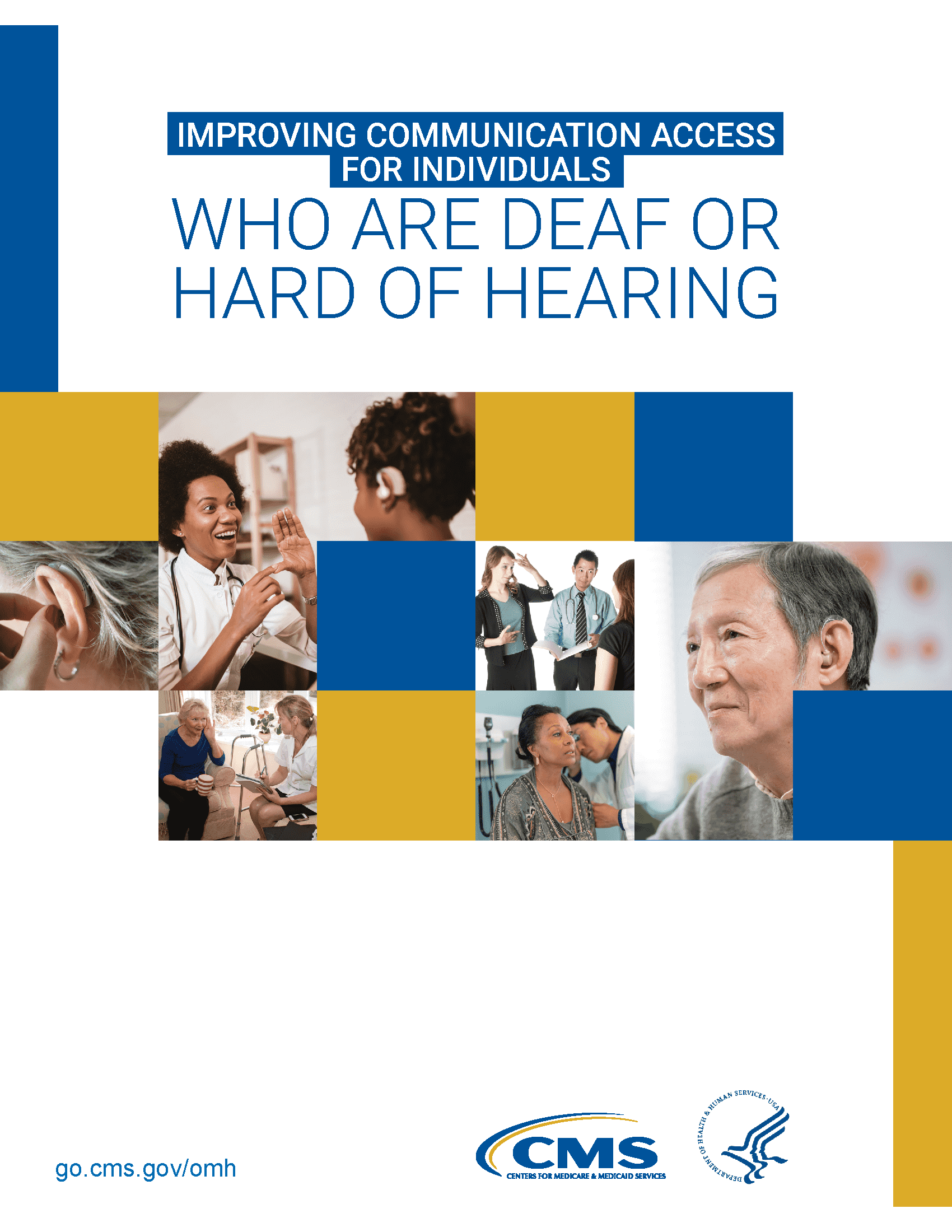 PDF Cover: Improving Communication Access for Individuals Who Are Deaf of Hard of Hearing