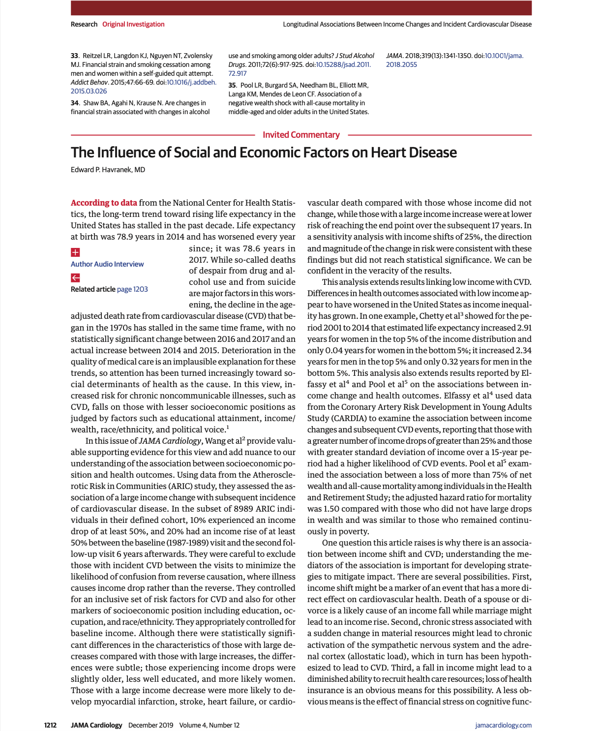 Screenshot of The Influence of Social and Economic Factors on Heart Disease