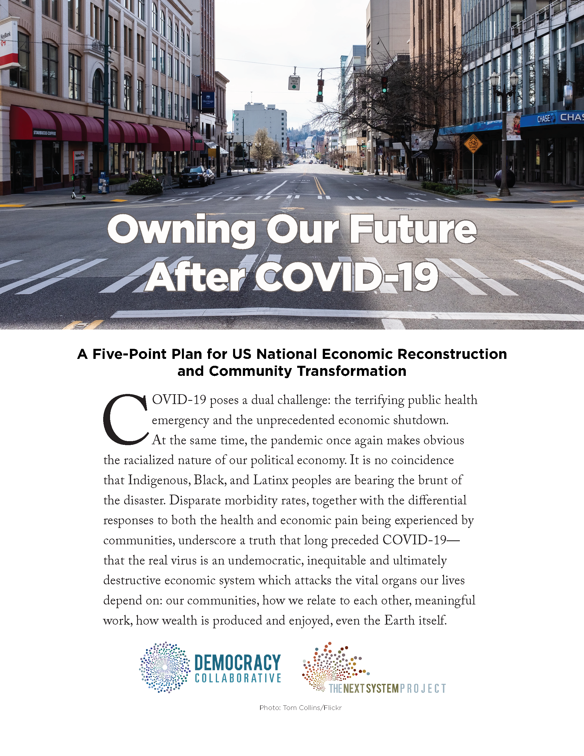 Cover of Owning Our Future After COVID-19