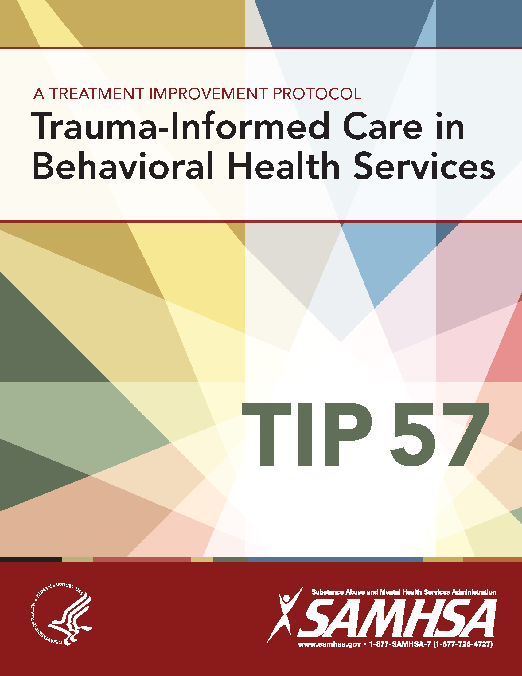 PDF Cover: A Treatment Improvement Protocol: Trauma-Informed Care in Behavioral Health Services