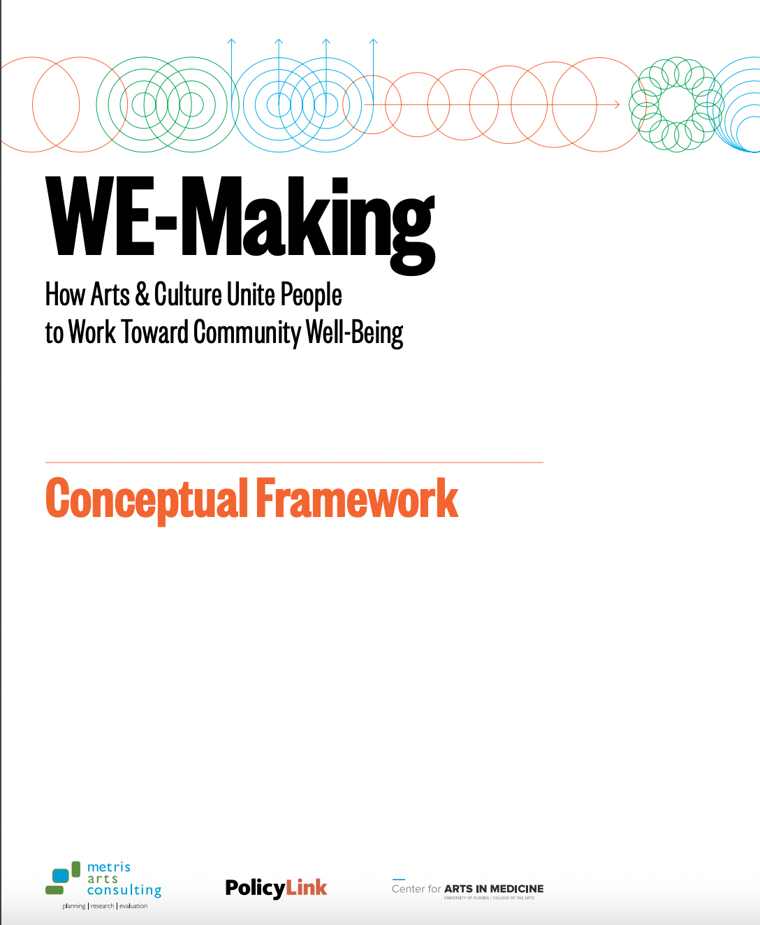 Screenshot of the title page of We-Making: How Arts & Culture Unite People To Work Toward Community Well-Being