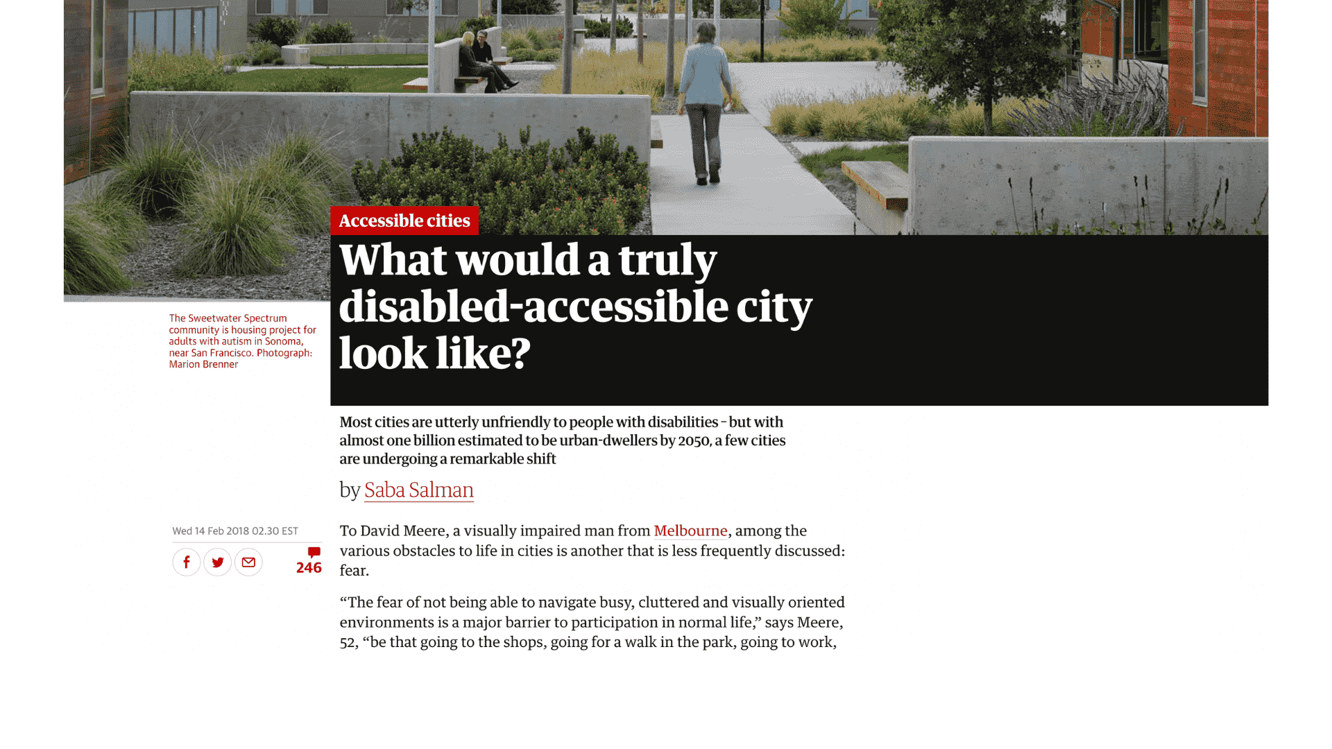 Screen capture of What Would a Truly Disabled-Accessible City Look Like? article